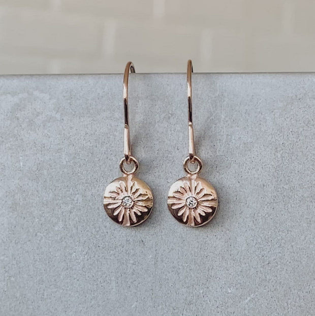 Small Lucia Rose Gold Stud Earrings – Corey Egan